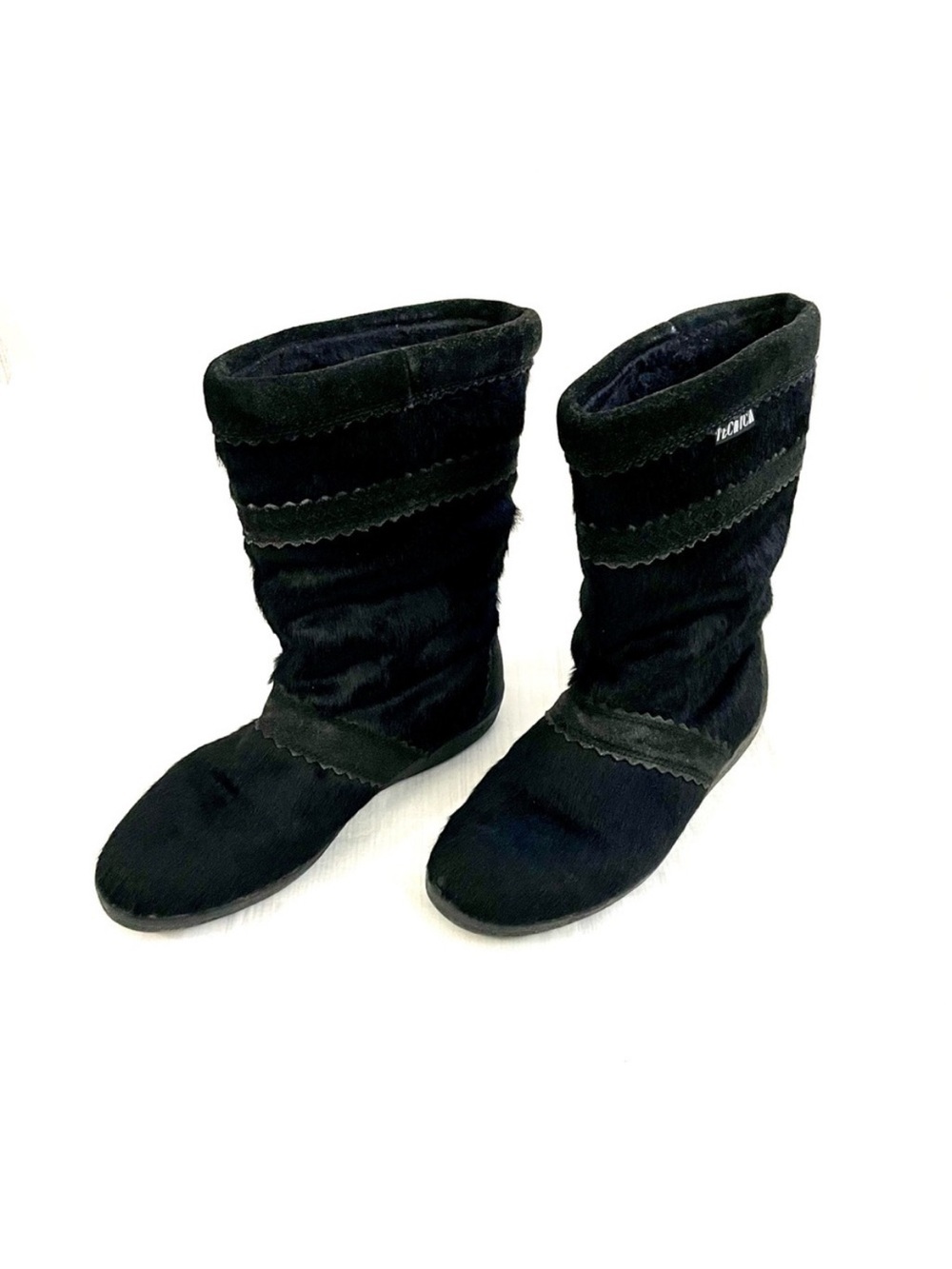 Vintage TECNICA Women’s Cortina Skandia Goat Fur Winter Boots Size 38 US 7.5